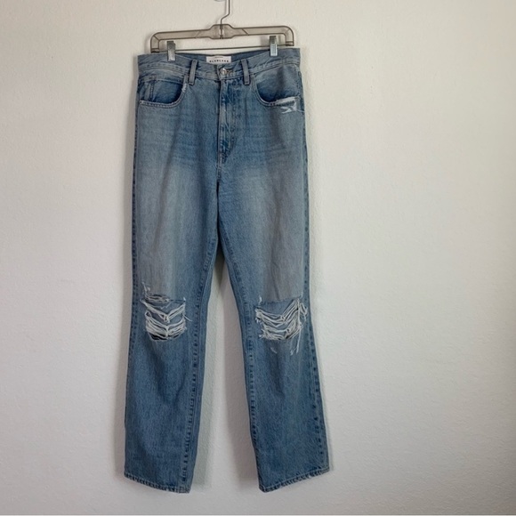 SLVRLake womens Blue London long time coming distressed jeans 29 - Picture 1 of 10